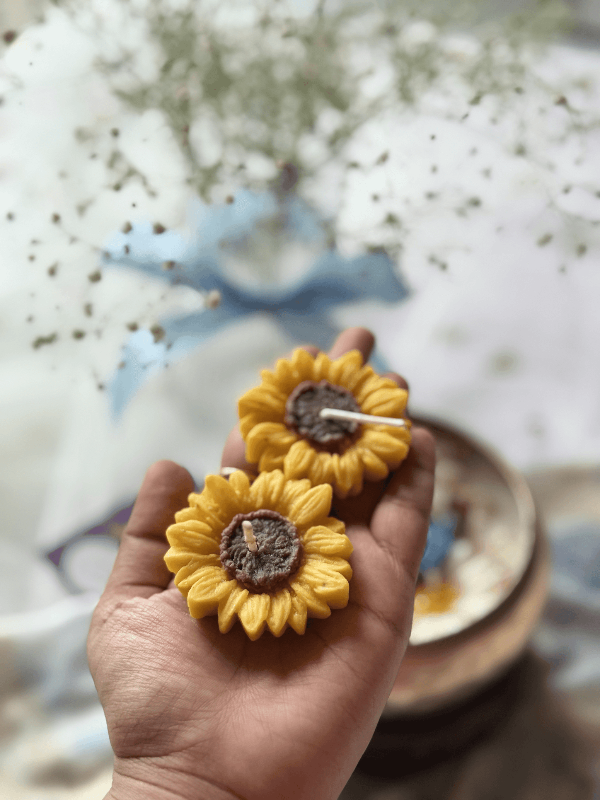 Handcrafted Twin Sunflower Set